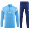 Olympique de Marseille Trainings Sweatshirt Quarter-zip 2023-24 Blauwe - Kids